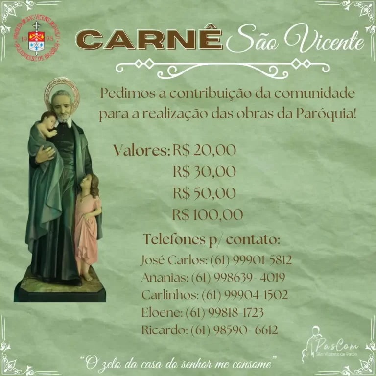 Carnê de Obras São Vicente