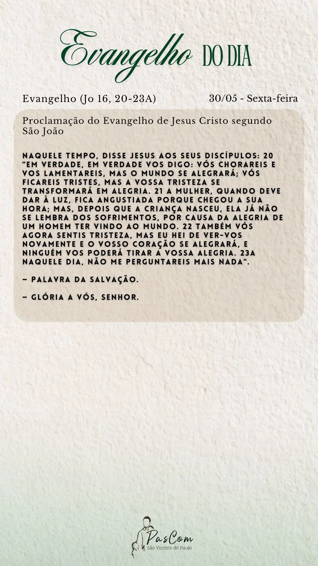 EvangelhoDia30-5-2025